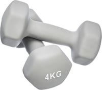 Sada neoprénových činiek Amazon Basics – sivá – 2 x 4 kg 3