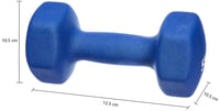 Set de gantere din neopren Amazon Basics, 2x2 kg, hexagonale, albastre, pentru antrenament de forță și cursuri de fitness 4