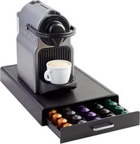 Zásuvkový zásobník na kávové kapsule Amazon Basics pre Nespresso Original, 50 kapsúl, plast, čierna, 37,8x23,1x5,1 cm, nosnosť 4,5 kg 1