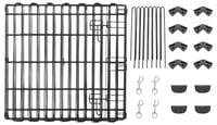 Țarc metalic pliabil octogonal Amazon Basics pentru animale de companie, cu ușă, 61 cm, negru 4