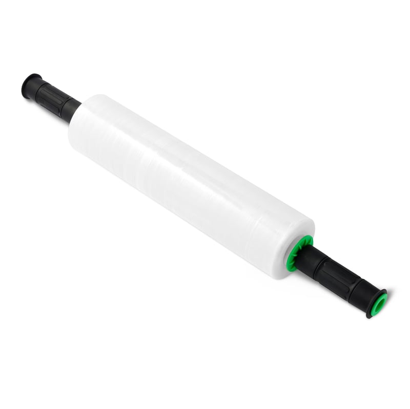 Napínacia baliaca fólia Amazon Basics s 2 rukoväťami – priehľadná – 38,1 cm x 304,8 m