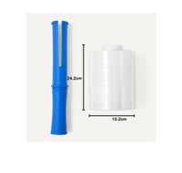 Folie Stretch Amazon Basics, 12,7 cm x 304,8 m, cu 1 mâner inclus, folie de ambalat transparentă 6