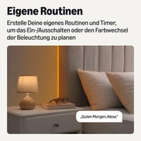 Inteligentný LED pásik Amazon Basics 10 m RGBW viacfarebný, kompatibilný s Alexa, inteligentné osvetlenie 5