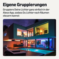 Inteligentný LED pásik Amazon Basics 10 m RGBW viacfarebný, kompatibilný s Alexa, inteligentné osvetlenie 6