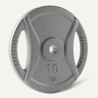 Liatinový kotúč Amazon Basics 10 kg, protišmykový, priemer otvoru 2,5 cm, antracitová sivá, 1 kus 4