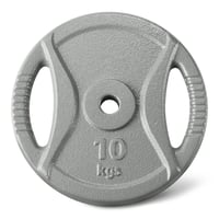 Liatinový kotúč Amazon Basics 10 kg, protišmykový, priemer otvoru 2,5 cm, antracitová sivá, 1 kus 1
