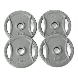 Amazon Basics set utega od lijevanog željeza s otvorom od 2,54 cm – 4 x 1,25 kg za vježbanje