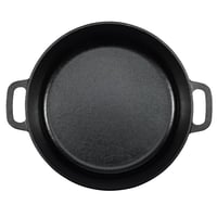 Liatinový pekáč Amazon Basics s dvoma rukoväťami, 6,62 l, čierny – na pečenie, grilovanie, dusenie a zapekanie 3