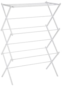 Skladací sušiak na bielizeň Amazon Basics, biely, 36,8x74,9x106,2 cm 1
