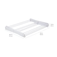 Skladací sušiak na bielizeň Amazon Basics, biely, 36,8x74,9x106,2 cm 5