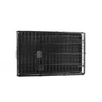 Skladacia kovová klietka pre psov Amazon Basics s podnosom, dvojdverová, čierna, 76x48x53 cm 5