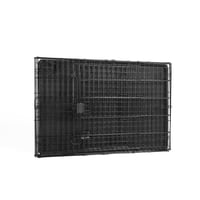 Sklopivi metalni žičani kavez za pse Amazon Basics s pladnjem, dvostruka vrata, crni, 107 x 71 x 76 cm 5