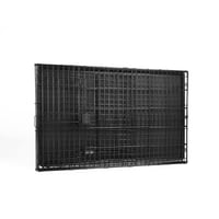 Amazon Basics összecsukható fém drótháló kutyakennel dupla ajtóval, aljcálcával, fekete, 122 x 76 x 83 cm 5