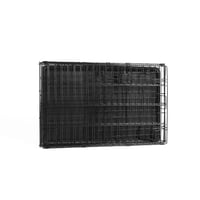 Amazon Basics Összecsukható Fémrácsos Kutyabox Tálcával, Egyszárnyú Ajtó, Fekete, 76 x 48 x 53 cm 5