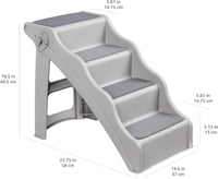 Amazon Basics Összecsukható Lépcsőfok Kutyáknak és Macskáknak, Szürke 60x40x50cm - gray 5