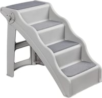 Amazon Basics Összecsukható Lépcsőfok Kutyáknak és Macskáknak, Szürke 60x40x50cm - gray 1