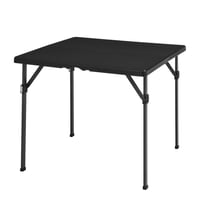 Masă pătrată pliabilă Amazon Basics cu mâner de transport, pentru interior și exterior, picnic, camping, negru, 86,1 x 86,1 x 74 cm 1