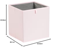 Skladací látkový úložný box Amazon Basics, 6 ks, pivóniová ružová, 33 x 38 x 33 cm 6
