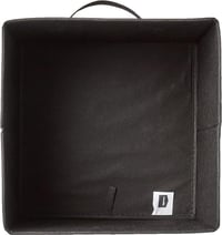 Amazon Basics sklopive kutije za pohranu od tkanine s ručkama, 26,6 x 26,6 x 27,9 cm, crne, 6 komada 2