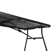 Amazon Basics sklopivi pravokutni stol s ručkom, za unutarnju i vanjsku upotrebu, lagan i prenosiv stol za kampiranje, crni, 182x75x73 cm 4