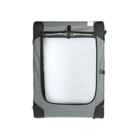 Amazon Basics sklopivi putni kavez s 4 vrata za pse, mačke, kuniće i kućne ljubimce, siva, veličina M 76x54x54 cm 6