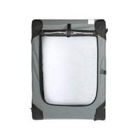 Amazon Basics Összecsukható Utazó Kennel 4 Ajtóval Macskáknak Kutyáknak Nyulaknak Szürke L 91x61x61 cm 6