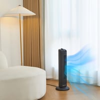 Oscilačný stĺpový ventilátor Amazon Basics – matná čierna – 71 cm, 35 W, 3 rýchlosti 5