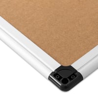 Avizier din plută Amazon Basics cu ramă din aluminiu, dreptunghiular, 90 x 60 cm, argintiu 7