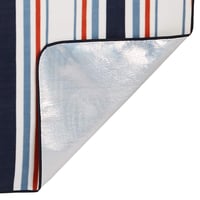 Pătură de picnic Amazon Basics cu bază impermeabilă, dungi marine, 200 x 200 cm, pătură de camping 4