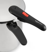 Amazon Basics nerezový tlakový hrniec s naparovacím košom a náhradným silikónovým tesnením, 9-litrový hrniec na varenie pod tlakom 2