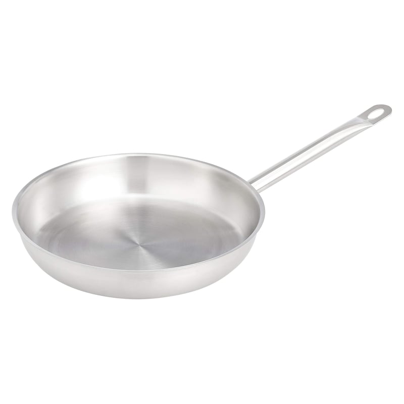 Amazon Basics tava od nehrđajućeg čelika s aluminijskom jezgrom - srebrna - 28 cm