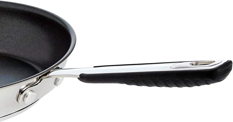 Amazon Basics rozsdamentes acél tapadásmentes serpenyő 20 cm indukciós - 20 cm, Non-stick