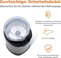 Amazon Basics Rozsdamentes Elektromos Kávéőrlő 3