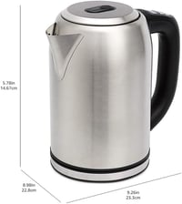Amazon Basics Rozsdamentes Vízforraló Digitális Kijelzővel, Hőmérséklet Szabályozás, 1.7L 6