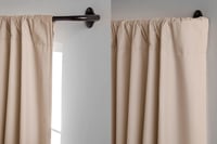 Galerie de perdea opacă Amazon Basics, extensibilă 224-305 cm, culoare bronz, pentru interior, bară curbată 6