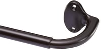 Galerie de perdea opacă Amazon Basics, extensibilă 224-305 cm, culoare bronz, pentru interior, bară curbată 1