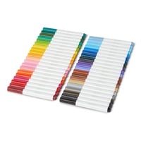 Markere lavabile cu vârf lat Amazon Basics pentru copii, set de 40 bucăți, multicolore, cu prindere confortabilă 1