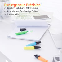Súprava zvýrazňovačov Amazon Basics, 2 – 5 mm, viacfarebná – 8 ks 4