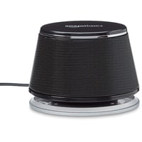 Pár stereo PC a notebook reproduktorov Amazon Basics, 3,5 mm AUX vstup, napájanie cez USB, čierne 4