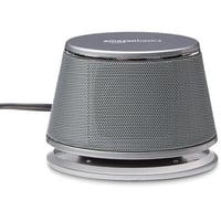 Amazon Basics Stereo 2.0 PC a notebook reproduktory, 3,5 mm AUX vstup, USB napájanie, strieborné 4