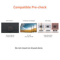 Suport de perete TV cu mișcare completă Amazon Basics pentru televizoare și monitoare plate și curbate de 12-40 inchi, max. 36 kg, VESA 200x200 mm, negru 2