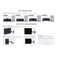 Suport de perete TV cu mișcare completă Amazon Basics pentru televizoare și monitoare plate și curbate de 12-40 inchi, max. 36 kg, VESA 200x200 mm, negru 9