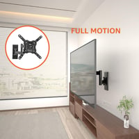 Suport de perete TV cu mișcare completă Amazon Basics pentru televizoare și monitoare plate și curbate de 12-40 inchi, max. 36 kg, VESA 200x200 mm, negru 6