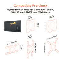 Suport de perete TV cu mișcare completă Amazon Basics pentru televizoare și monitoare plate și curbate de 12-40 inchi, max. 36 kg, VESA 200x200 mm, negru 3