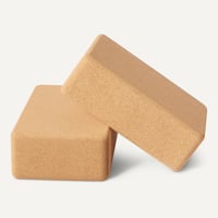 Prírodná korková podložka na jogu Amazon Basics, 23x15x8 cm – 2 ks 4