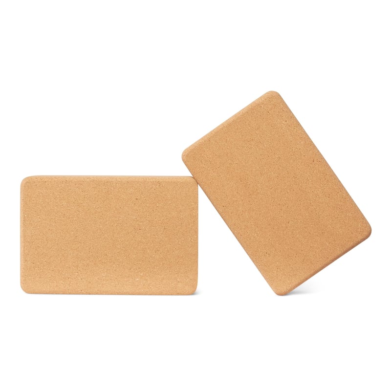 Prírodná korková podložka na jogu Amazon Basics, 23x15x8 cm – 2 ks