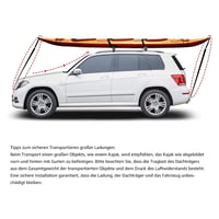 Sada strešných nosičov Amazon Basics, 142 cm, pre rozstup do 126 cm, pre vyvýšené pozdĺžne lišty, 2 ks, čierna/strieborná 8
