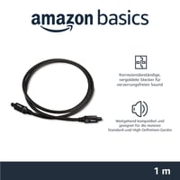 Digitálny optický audio kábel Amazon Basics Toslink – 1 m, čierny, pre TV 2