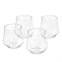 Amazon Basics set čaša za vino bez stalka od Tritan plastike, bez BPA, perive u perilici posuđa, nelomljive, 414 ml, prozirne, 4 komada 1