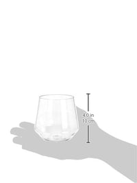 Amazon Basics set čaša za vino bez stalka od Tritan plastike, bez BPA, perive u perilici posuđa, nelomljive, 414 ml, prozirne, 4 komada 4